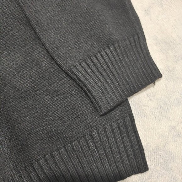 Prada Intarsia Knit Logo Zip Up Cardigan - Picture 3 of 6